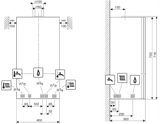 Газовый котел Buderus Logamax U072-24K 7736900188RU - купить с ...